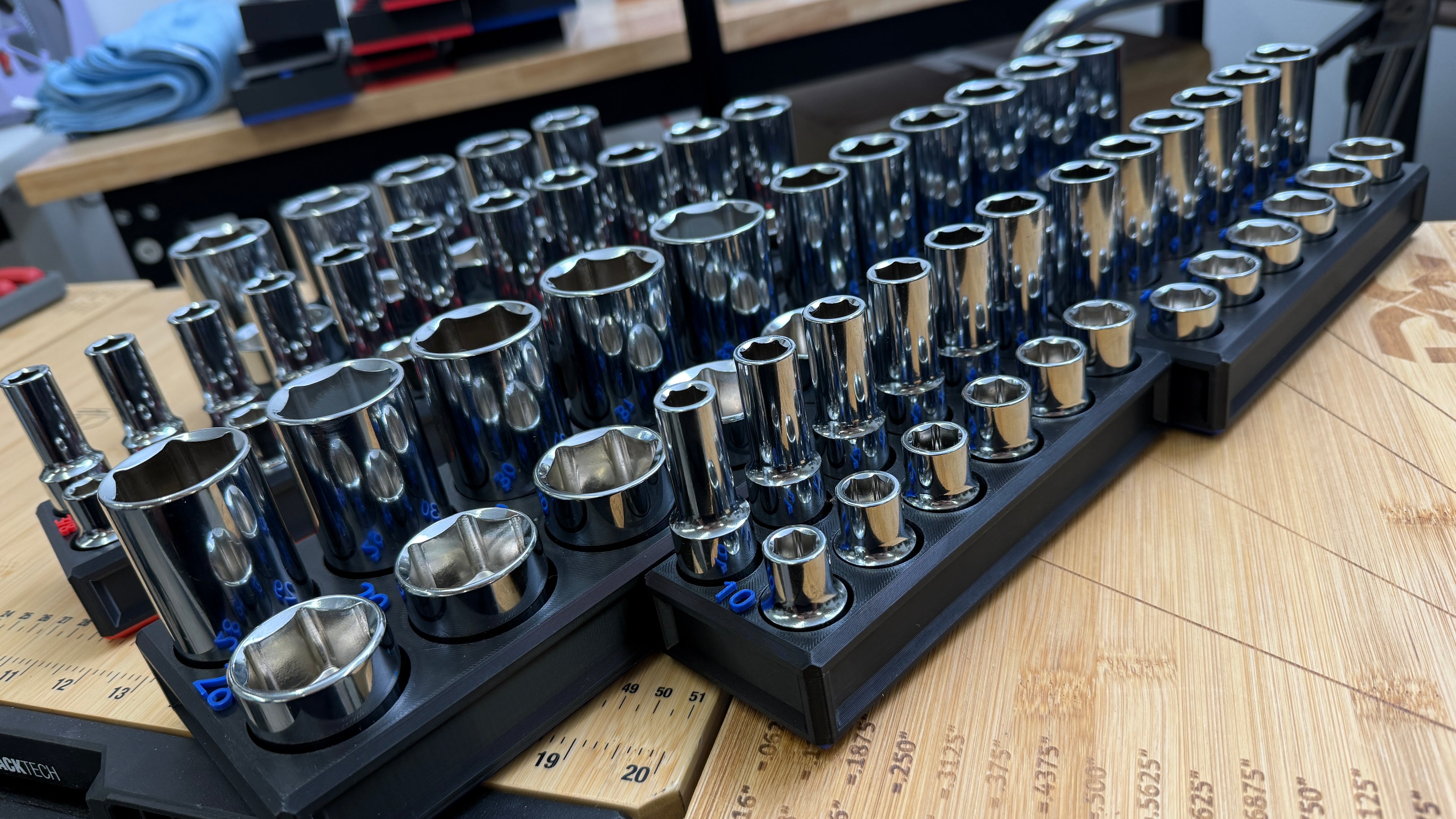 DoT Socket Trays for Quinn 1/2" Chrome Master Set