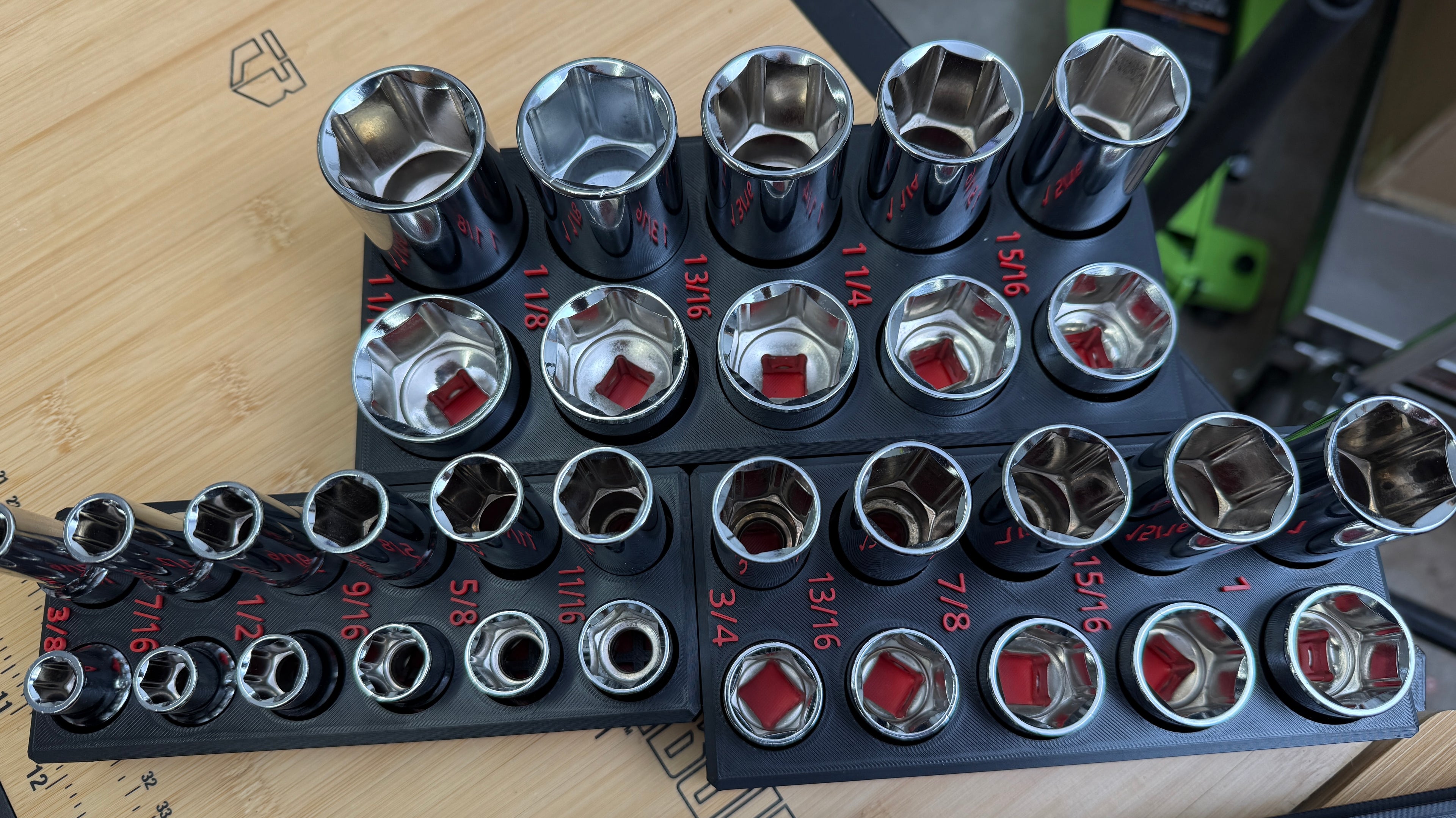 DoT Socket Trays for Quinn 1/2" Chrome Master Set