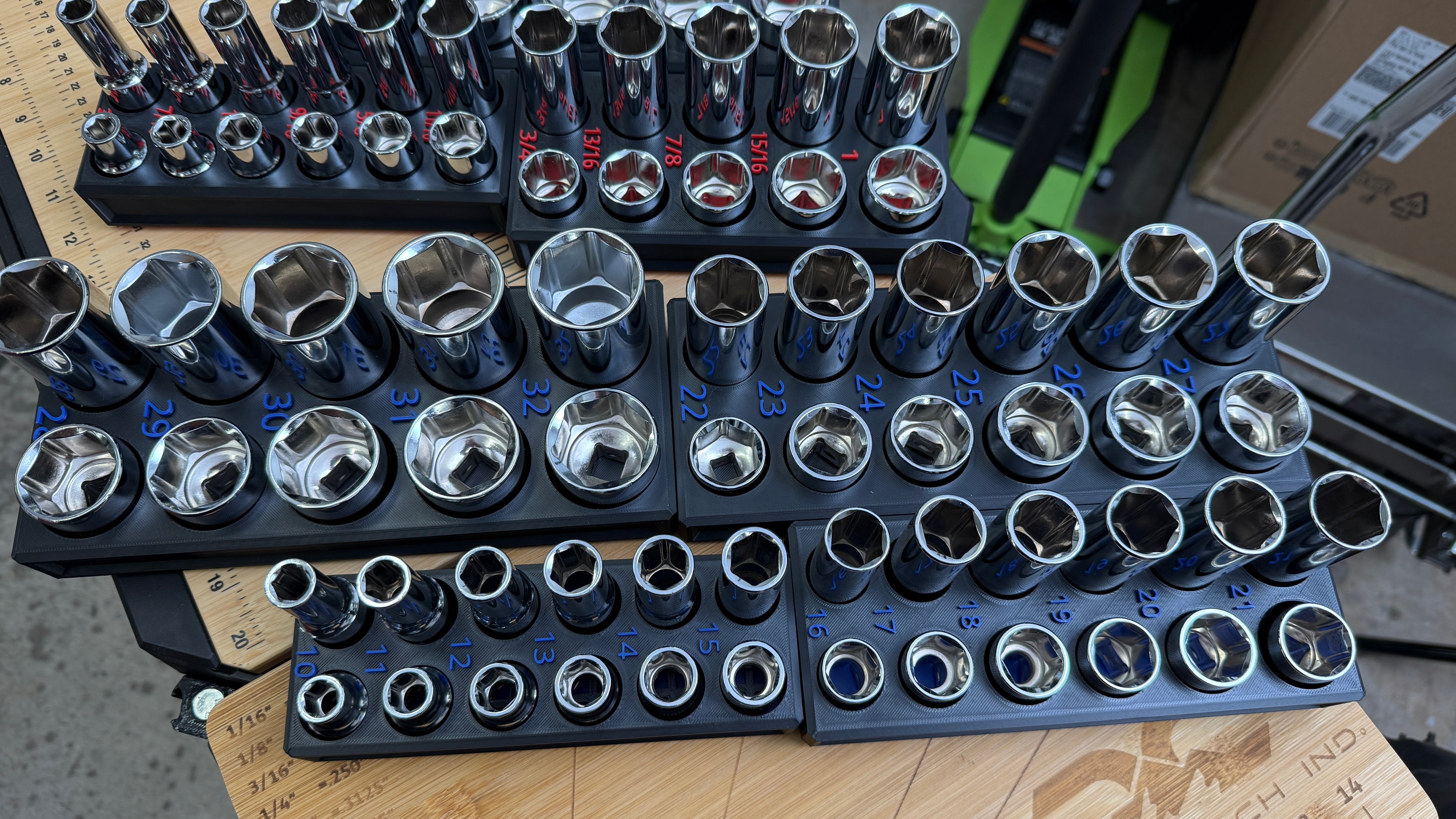 DoT Socket Trays for Quinn 1/2" Chrome Master Set