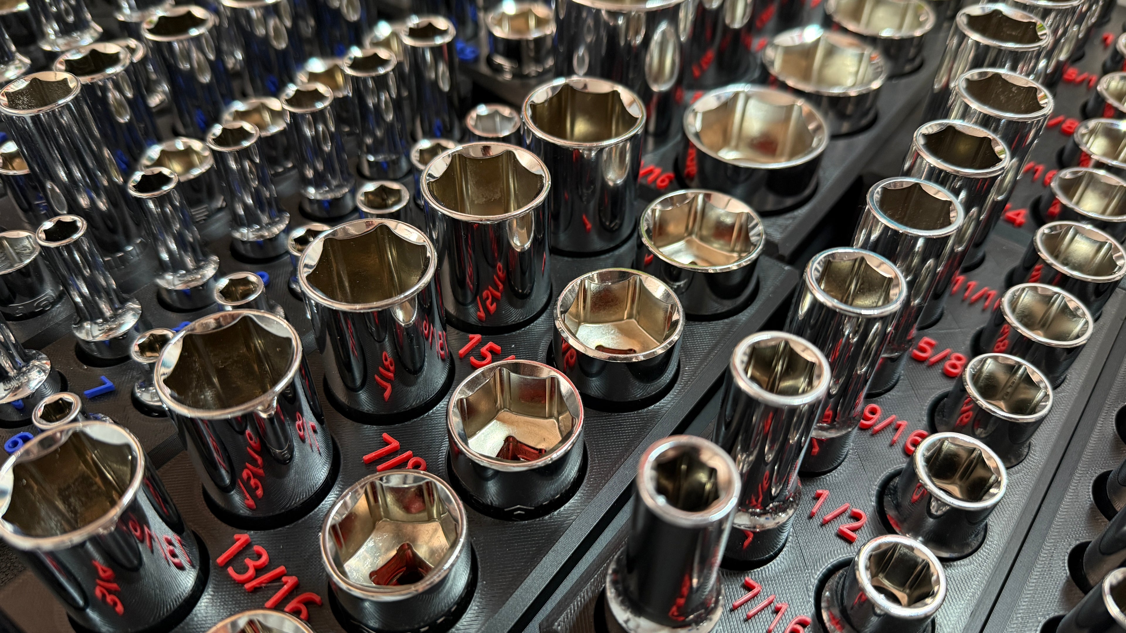 DoT Socket Trays for Quinn 3/8 Chrome Master Set
