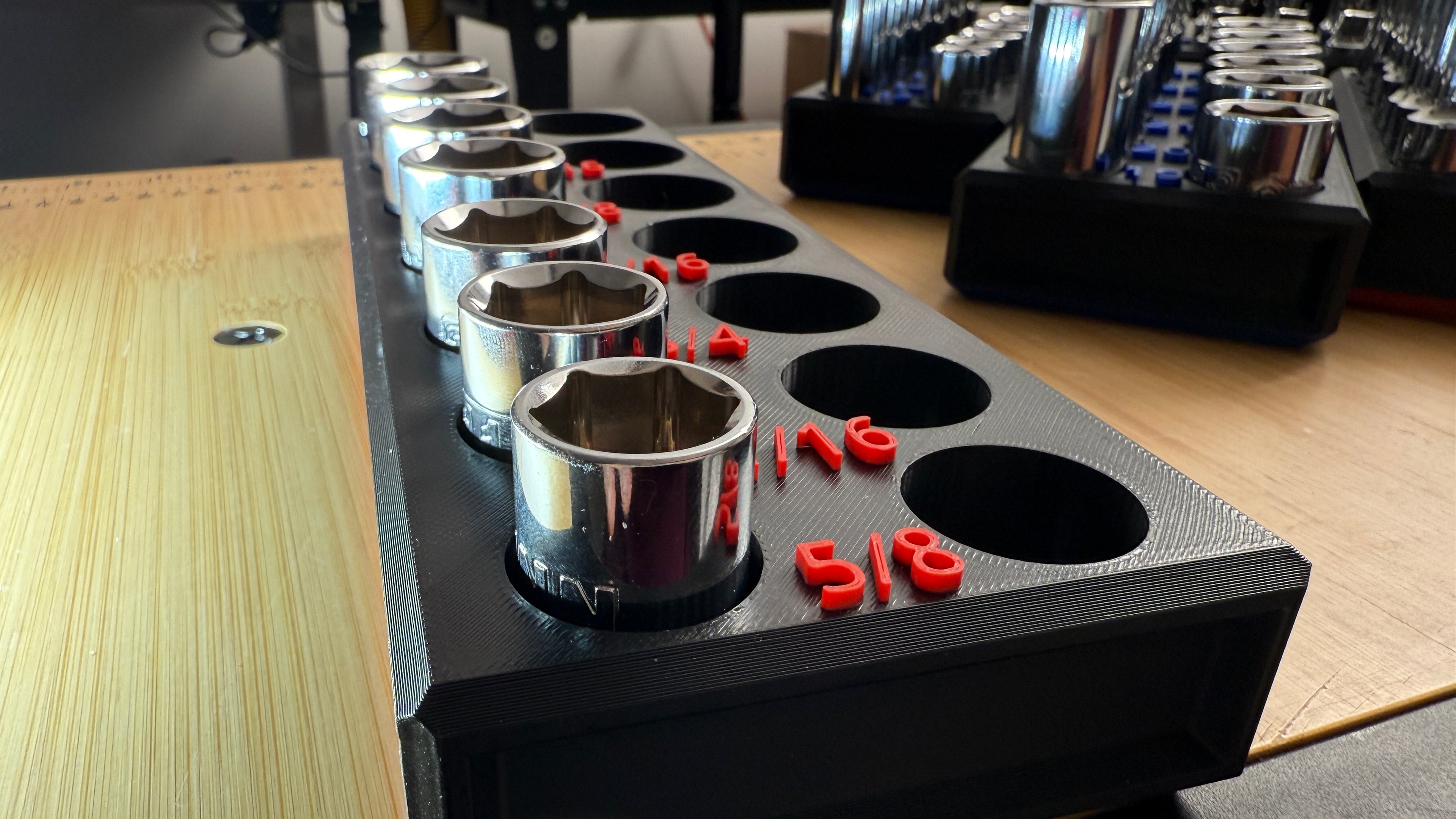 DoT Socket Trays for Quinn 3/8 Chrome Master Set