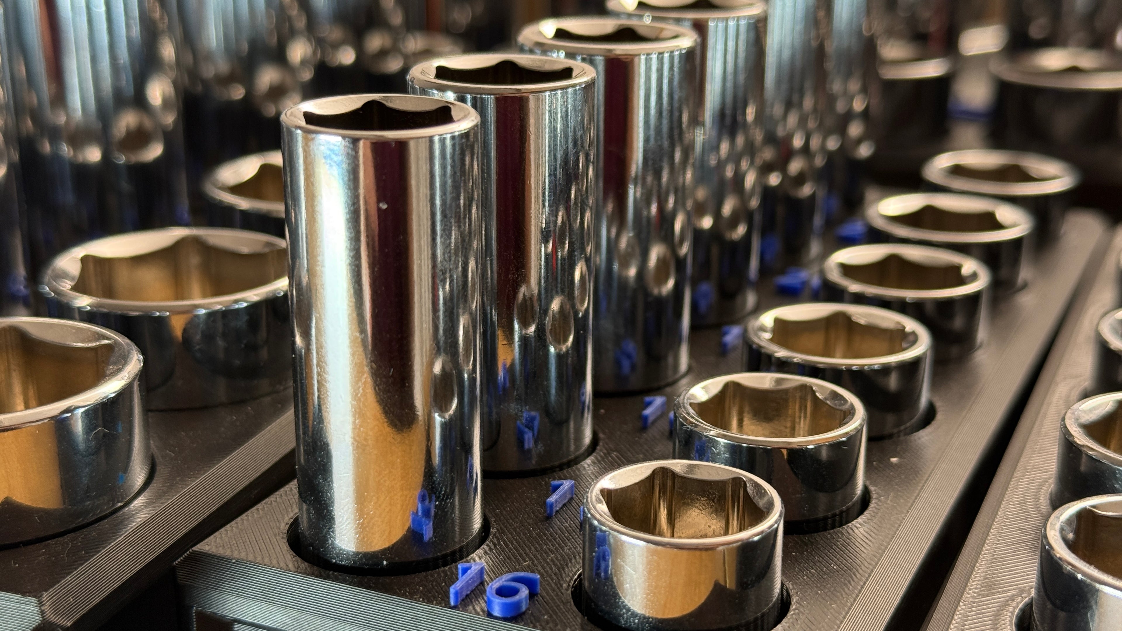 DoT Socket Trays for Quinn 3/8 Chrome Master Set